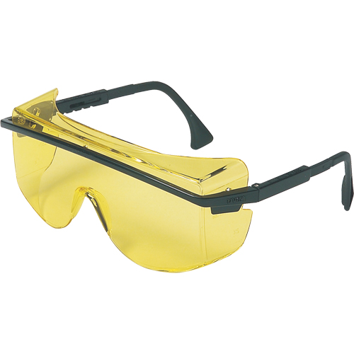 Lunettes de s&eacute;curit&eacute; Uvex Astrospec OTG 3001, Lentille Ambr&eacute;e, Anti-&eacute;gratignures, ANSI Z87+/R&eacute;pond ou surpasse la norme CSA Z94.3 Oxymax Inc