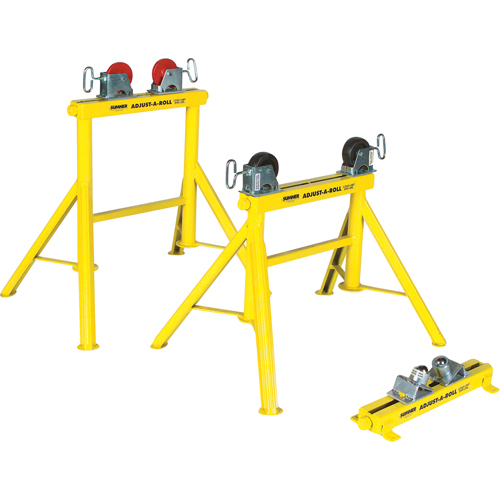 Adjust-A-Rolls&reg; Stand, 1000 lbs. Load Capacity, 36" Pipe Capacity Oxymax Inc