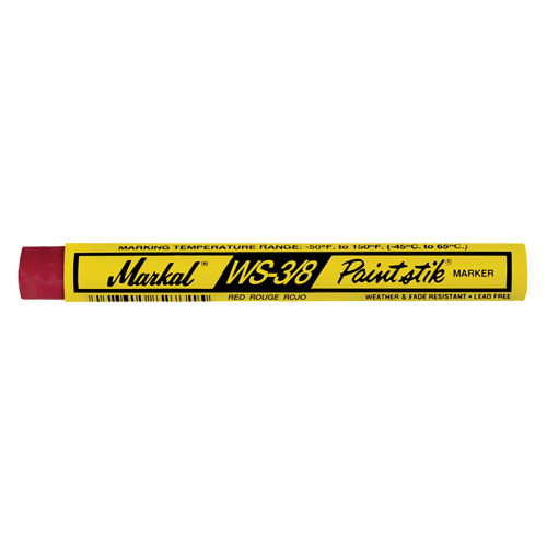 B&acirc;ton de peinture WS-3/8 Paintstik, B&acirc;ton plein, Rouge Oxymax Inc