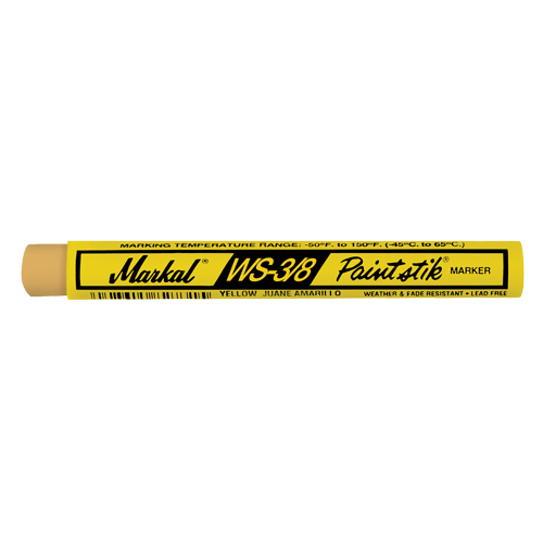 WS-3/8 Paintstik&reg; Paint Marker, Solid Stick, Yellow Oxymax Inc