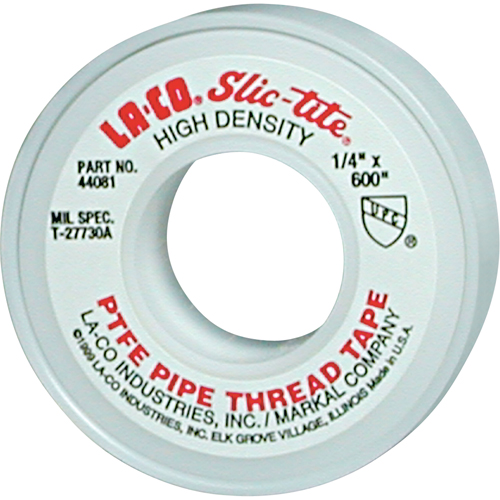 Slic-Tite&reg; PTFE Thread Tape, 300" L x 3/4" W, White Oxymax Inc