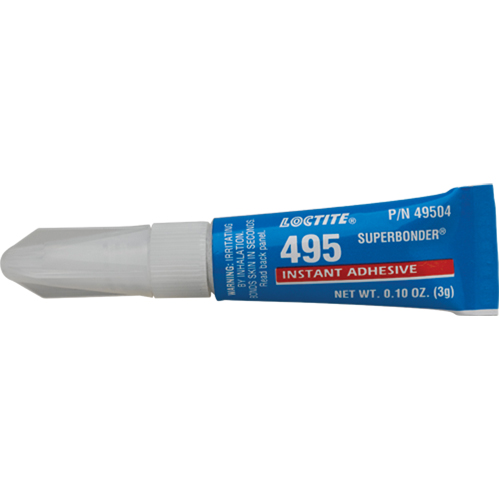495 Super Bonder&reg; Instant Adhesive, Clear, Tube, 3 g Oxymax Inc