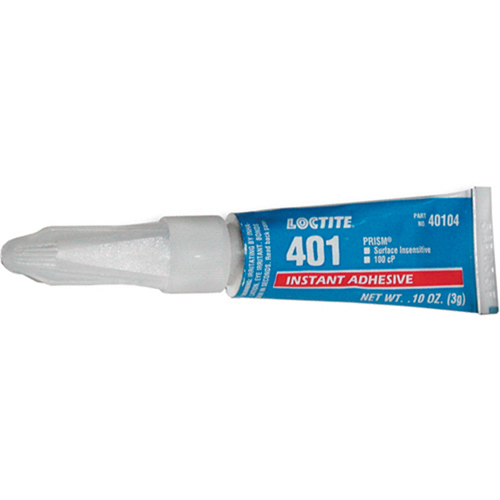 401 General Purpose Instant Adhesive, Clear, Tube, 3 g Oxymax Inc