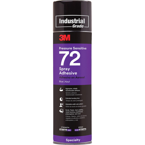Adh&eacute;sifs autocollants 72, Bleu, Canette a&eacute;rosol Oxymax Inc