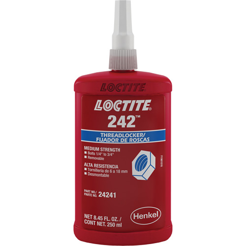 Threadlocker 242 , Blue, Medium, 250 ml, Bottle Oxymax Inc