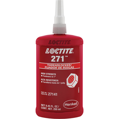 Threadlocker 271 , Red, High, 250 ml, Bottle Oxymax Inc