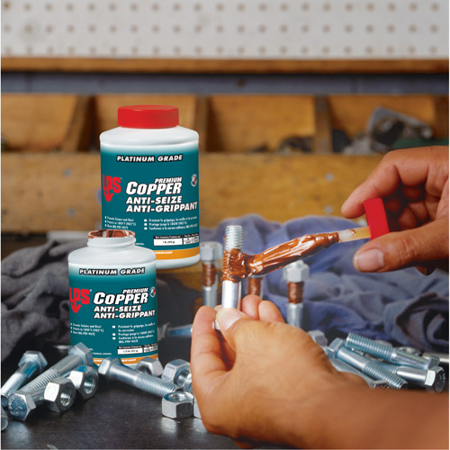 Copper Anti-Seize, 1 lbs., Bottle, 1800°F (982°C) Max Temp. Oxymax Inc