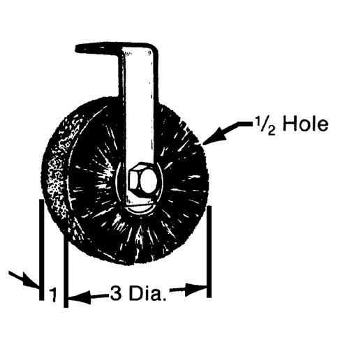 Brosses plates, rondes ou Roto Oxymax Inc