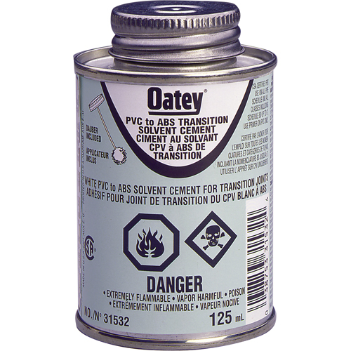 Ciment de transition ABS &agrave; PVC Oxymax Inc