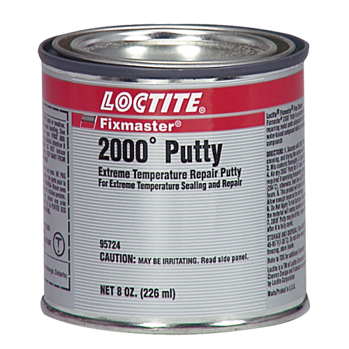 Fixmaster&reg; 2000° Putty, 8 oz., Cartridge, Silver Oxymax Inc
