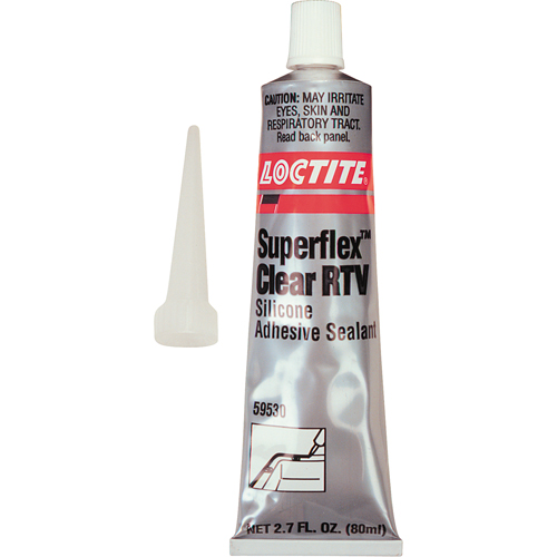 Scellant adh&eacute;sif &agrave; la silicone Superflex RTV, Tube, Transparent Oxymax Inc
