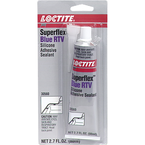 Superflex RTV Silicone Adhesive Sealant, Tube, Blue Oxymax Inc