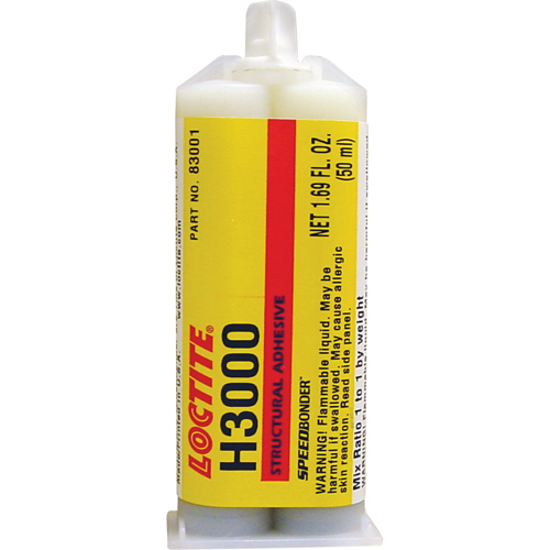 Adh&eacute;sif structural Speedbonder H3000, Deux composants, Cartouche double, 76 g, Cr&egrave;me Oxymax Inc