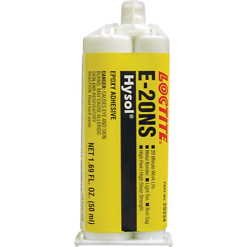 &eacute;poxyde Hysol E-20NS, Deux composants, Cartouche double, 120 g, Havane Oxymax Inc