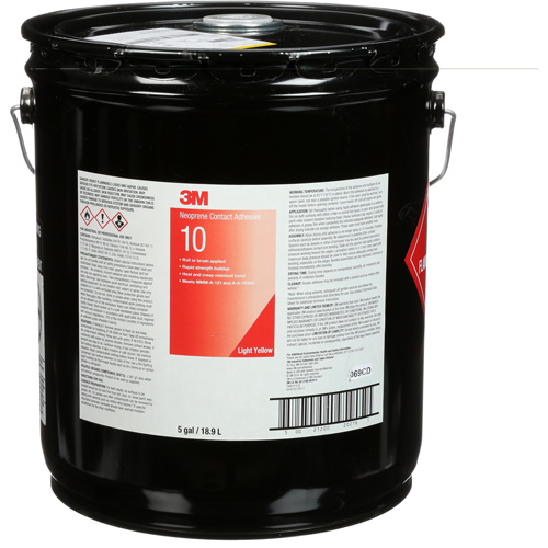 Ten Bond Contact Cement, Pail, 5 gal., Yellow Oxymax Inc