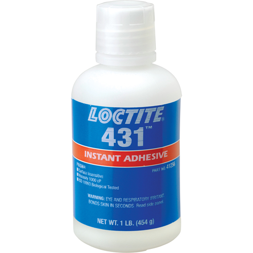 Adh&eacute;sif instantan&eacute;  431 pour toute surface, Transparent, Bouteille, 454 g Oxymax Inc