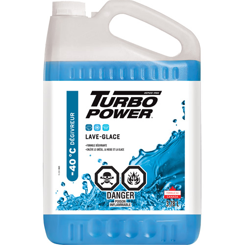 Turbo Power&reg; All-Season Windshield Washer Fluid, Jug, 3.78 L Oxymax Inc