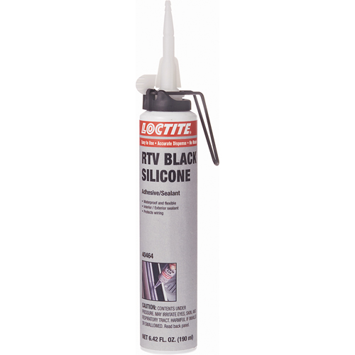 Scellant adh&eacute;sif &agrave; la silicone Superflex RTV, Cartouche, Noir Oxymax Inc