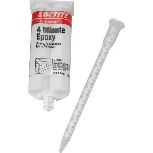 Adh&eacute;sif 4 minutes Fixmaster, 50 ml, Cartouche double, Deux composants, Ambr&eacute;e Oxymax Inc