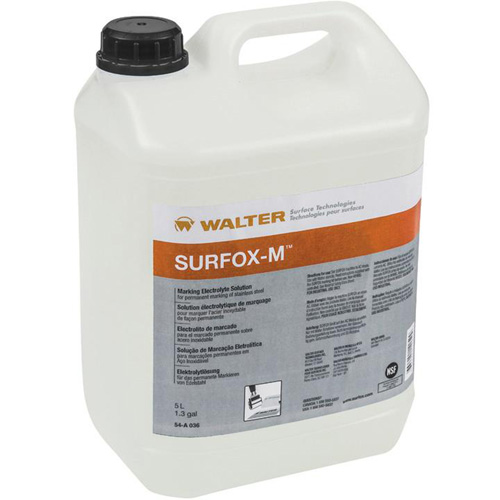 Solution &eacute;lectrolyte de marquage pour acier inoxydable SURFOX-M Oxymax Inc
