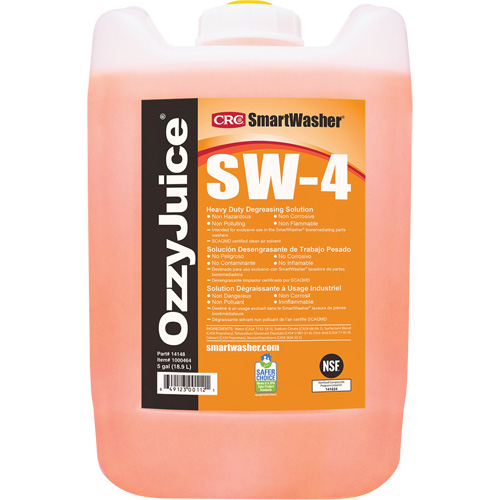 Solution nettoyante de calibre industriel Smartwasher , Cruche Oxymax Inc