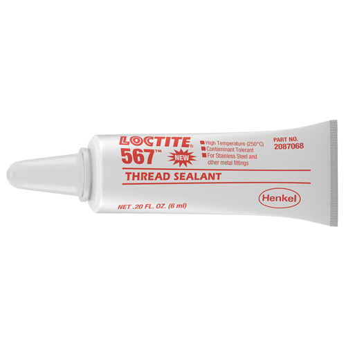 567 High Temperature Thread Sealant, Tube, 6 ml, -53.88° C - 204° C/-65° F - 400° F Oxymax Inc