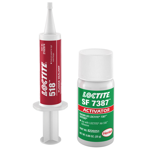 518 Flange Sealant, Syringe, Red Oxymax Inc