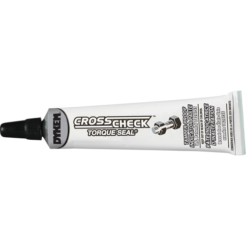 P&acirc;te indicatrice inviolable Cross-Check Torque Seal, 1 liq. oz., Tube, Blanc Oxymax Inc