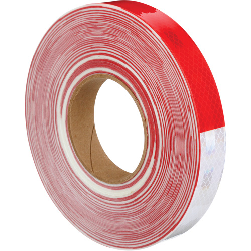 3M Diamond Grade Marking Tape, 1" W x 150' L, Red & White Oxymax Inc