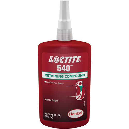 Compos&eacute; de retenue Loctite 540, 250 ml, Bouteille, Bleu Oxymax Inc