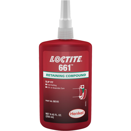 Compos&eacute; de retenue Loctite 661, 250 ml, Bouteille, Jaune Oxymax Inc
