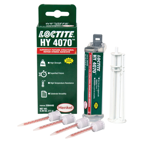 HY 4070 Structural Repair Hybrid Adhesive, Two-Part, Dual Cartridge, 11 g, Off-White Oxymax Inc