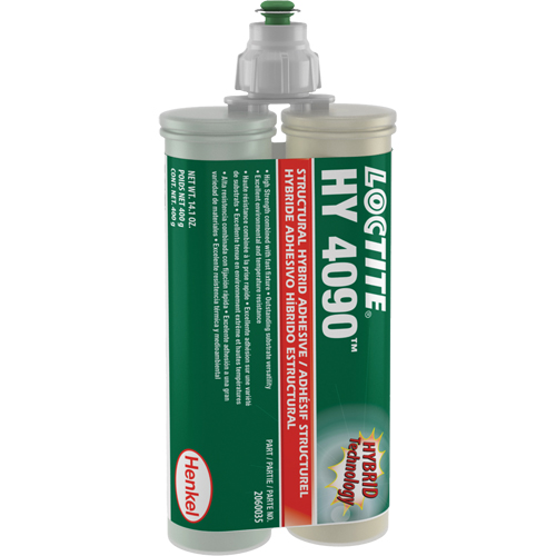 Adh&eacute;sif hybride pour r&eacute;parations structurales HY 4090, Deux composants, Cartouche double, 400 g, Blanc cass&eacute; Oxymax Inc