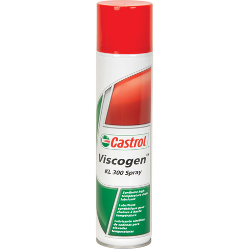 Lubrifiant synth&eacute;tique haute temp&eacute;rature pour chaîne KL Viscogen, Canette a&eacute;rosol Oxymax Inc