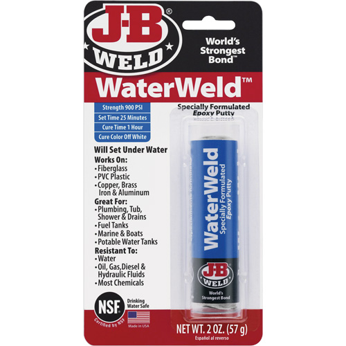 WaterWeld Epoxy, 2 oz., Stick, Off-White Oxymax Inc