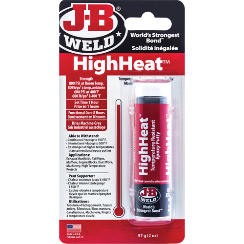 HighHeat Epoxy, 2 oz., Stick, Grey Oxymax Inc