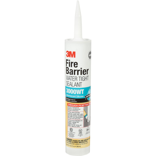 Fire Barrier Sealant 3000 WT, 10.1 oz., Cartridge, Grey Oxymax Inc