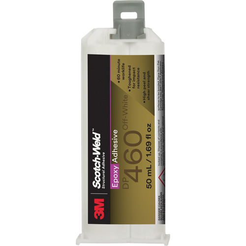 Scotch-Weld Adhesive, 50 ml, Dual Cartridge, Two-Part, White Oxymax Inc