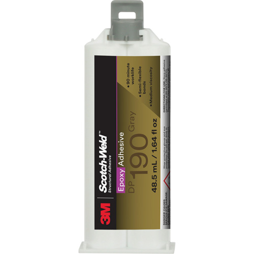 Scotch-Weld Epoxy Adhesive DP190, 1.64 fl. oz., Cartridge, Two-Part, Grey Oxymax Inc