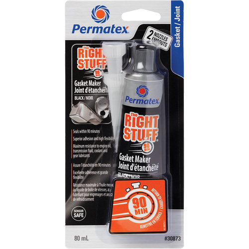 The Right Stuff&reg; 90 Minute Gasket Maker, Tube, Black Oxymax Inc