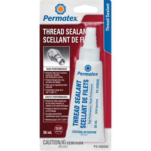 High Performance Thread Sealant, Tube, 50 ml, -54° C - 149° C/-65° F - 300° F Oxymax Inc