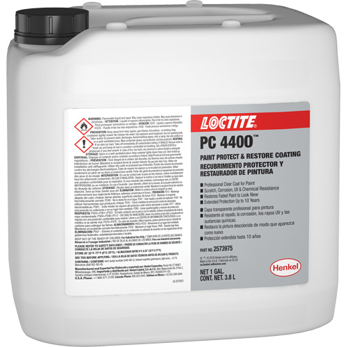 Appr&ecirc;t de protection et de restauration de la peinture PC 4400, 3,8 L, Cruche, Transparent Oxymax Inc