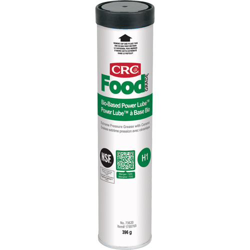 FoodGrade Bio Based Power Lube Extreme Pressure Grease with Ceramic, Cartridge Oxymax Inc