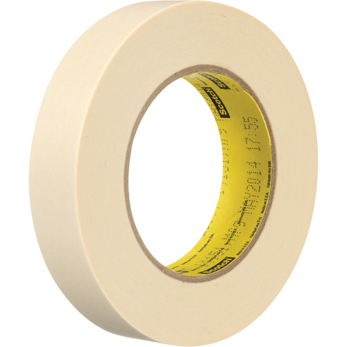 Scotch&reg; Flatback Masking Tape, 24 mm (1") x 55 m (180'), Tan Oxymax Inc