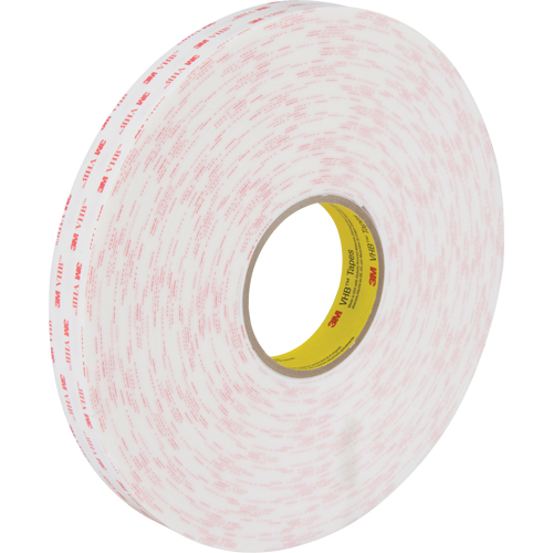 VHB Tape 4950, 33 m (108') L x 25.4 mm (1") W, 45 mils, Acrylic Oxymax Inc