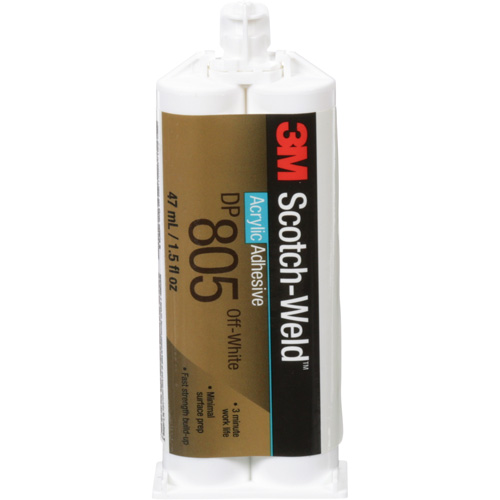 Scotch-Weld Acrylic Adhesive, Two-Part, Dual Cartridge, 1.6 fl. oz., Off-White Oxymax Inc