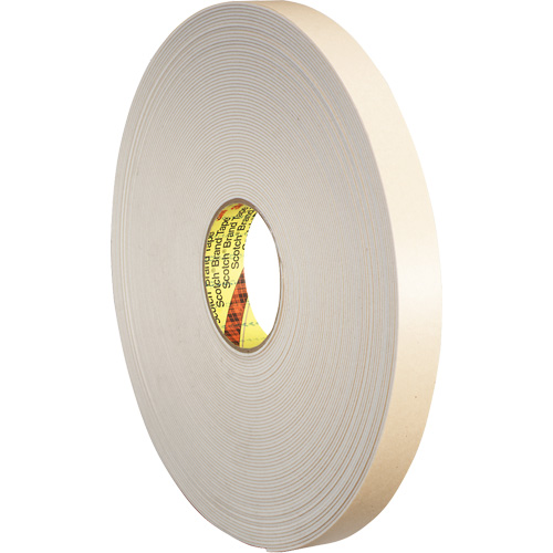 Double-Coated Foam Tape, 66 m (216') L x 25.4 mm (1") W, 31 mils, Polyethylene Oxymax Inc