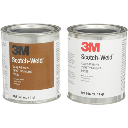 Scotch-Weld Adhesive, 32 fl. oz., Kit, Two-Part, Translucent Oxymax Inc