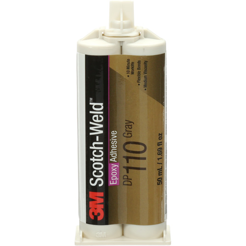 Scotch-Weld Adhesive, 1.64 fl. oz., Cartridge, Two-Part, Grey Oxymax Inc