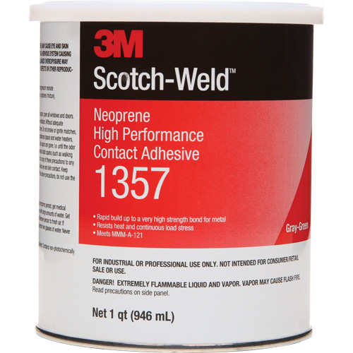 Colle contact haute performance &agrave; base de n&eacute;opr&egrave;ne, Canette, 32 oz liq., Gris Oxymax Inc